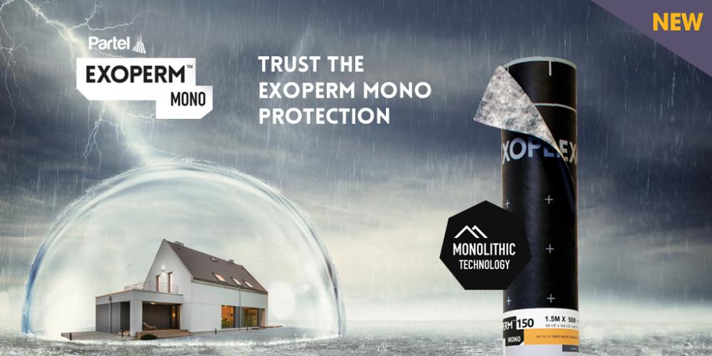 PARTEL launches Exoperm Mono 150 – Highest protection for a durable building
