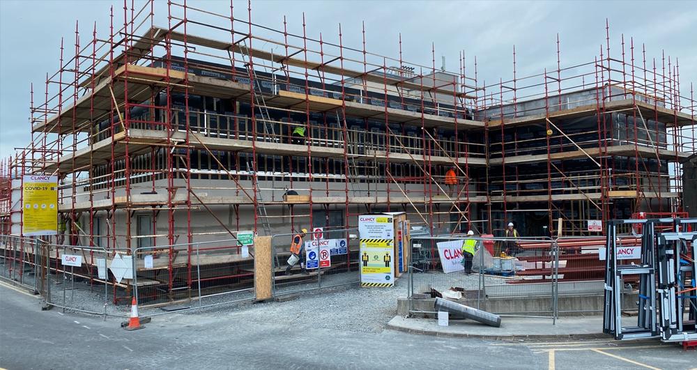 EXOPERM™ MONO DURO 200 Fire-Rated Membrane Contributes to the Extension of University Hospital Limerick, as part of Covid-19 efforts